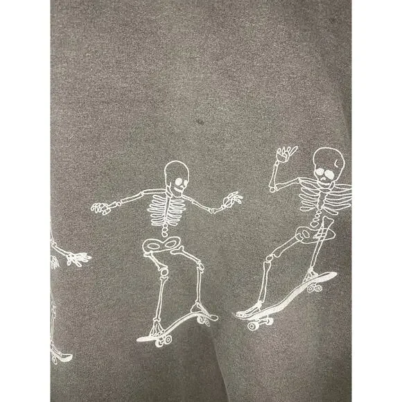 Project Social T x Urban Outfitters Skateboarding Skeletons Crewneck sz. SM/MED - Picture 4 of 6